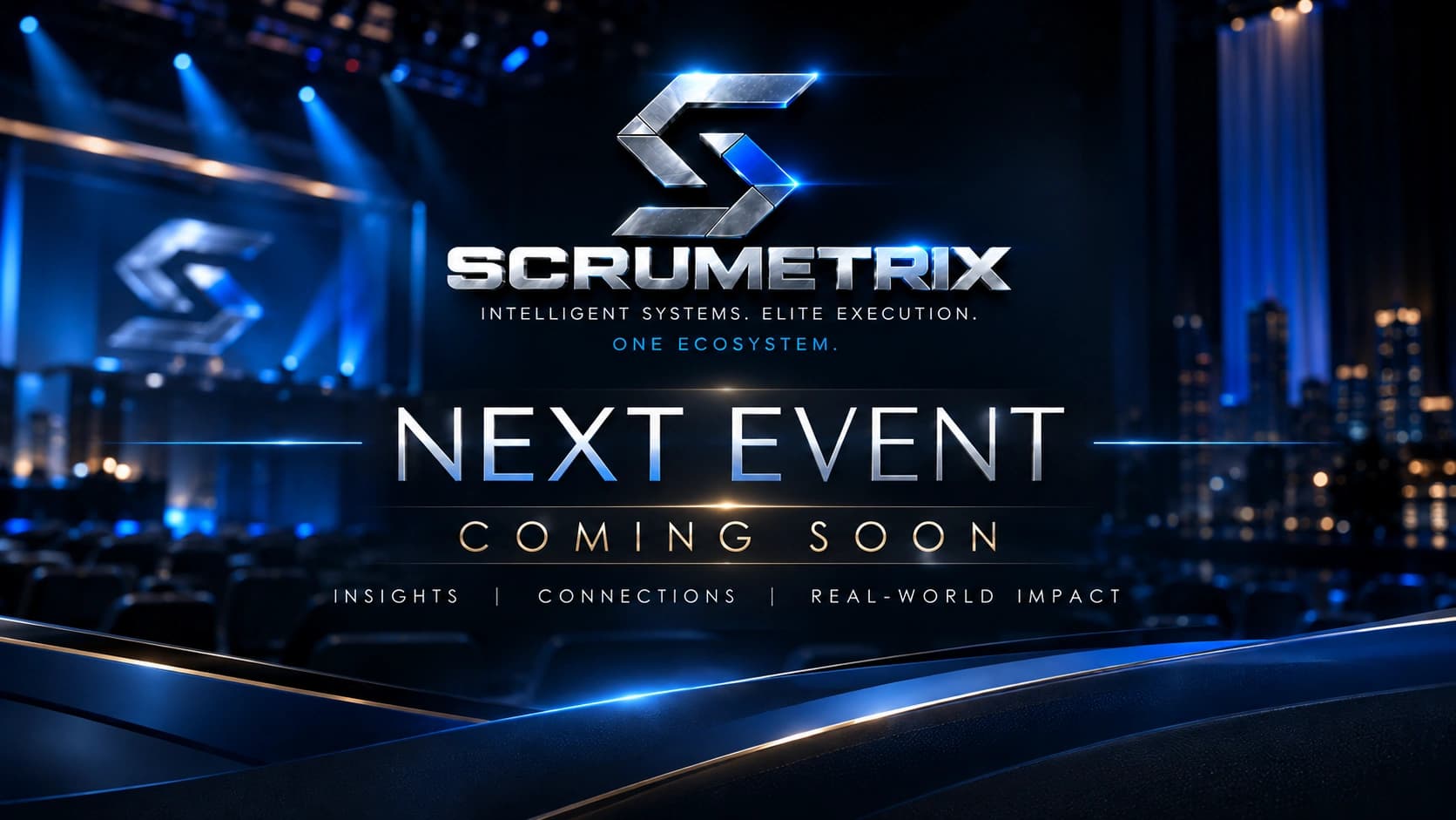 Scrumetrix next event coming soon artwork
